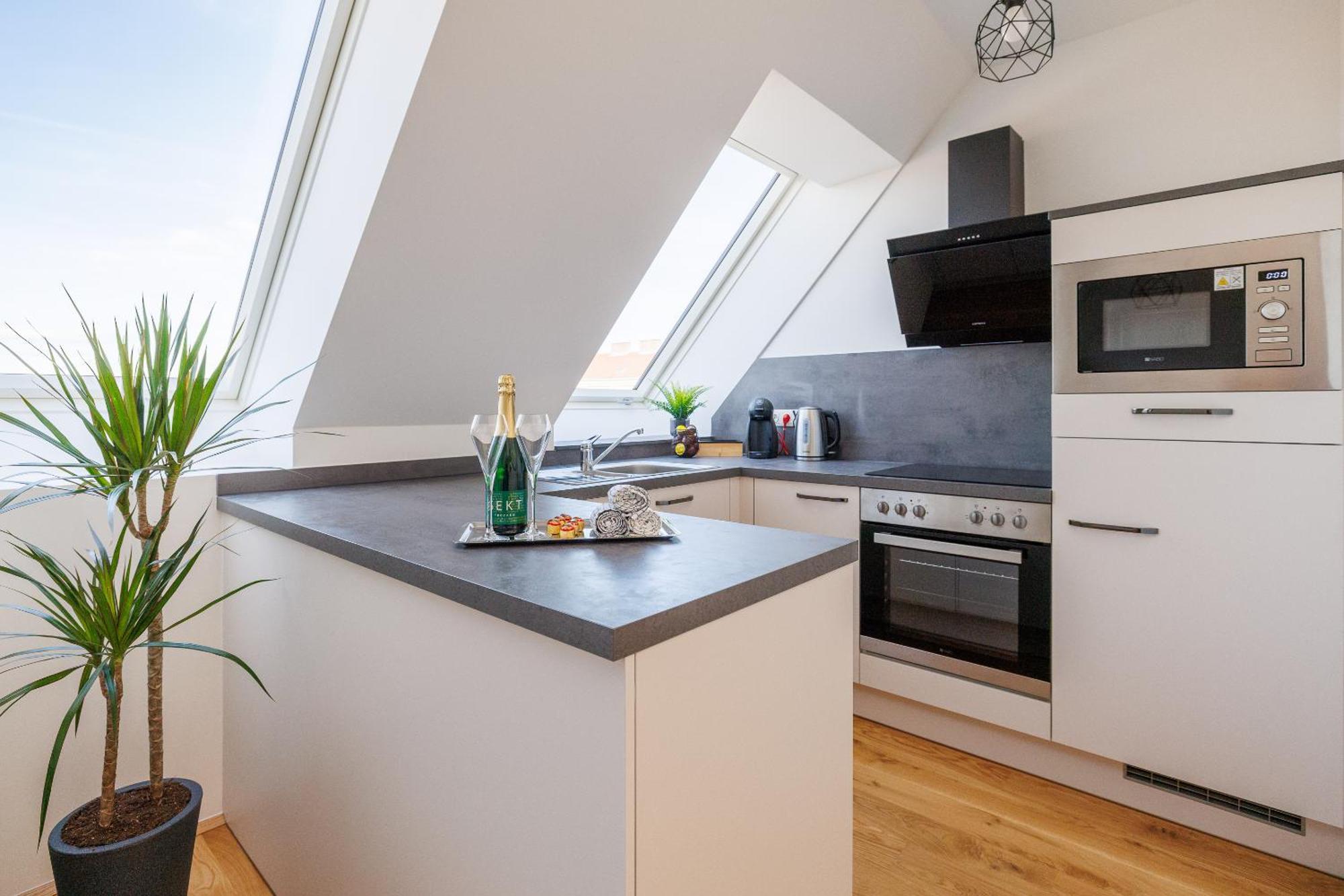 Symphony Apartments 38 - Modern Loft With Terrace And Grill In Central Location Bécs Kültér fotó