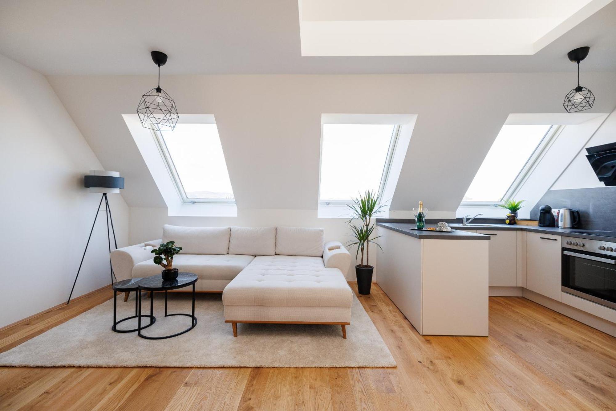 Symphony Apartments 38 - Modern Loft With Terrace And Grill In Central Location Bécs Kültér fotó